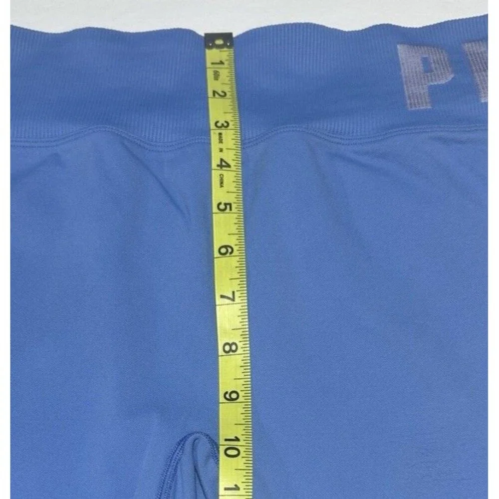 Victoria's Secret PINK Active Seamless Leggings Blue Size Large